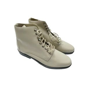 Scruples Vintage Womens Leather Upper Ankle Booties 8